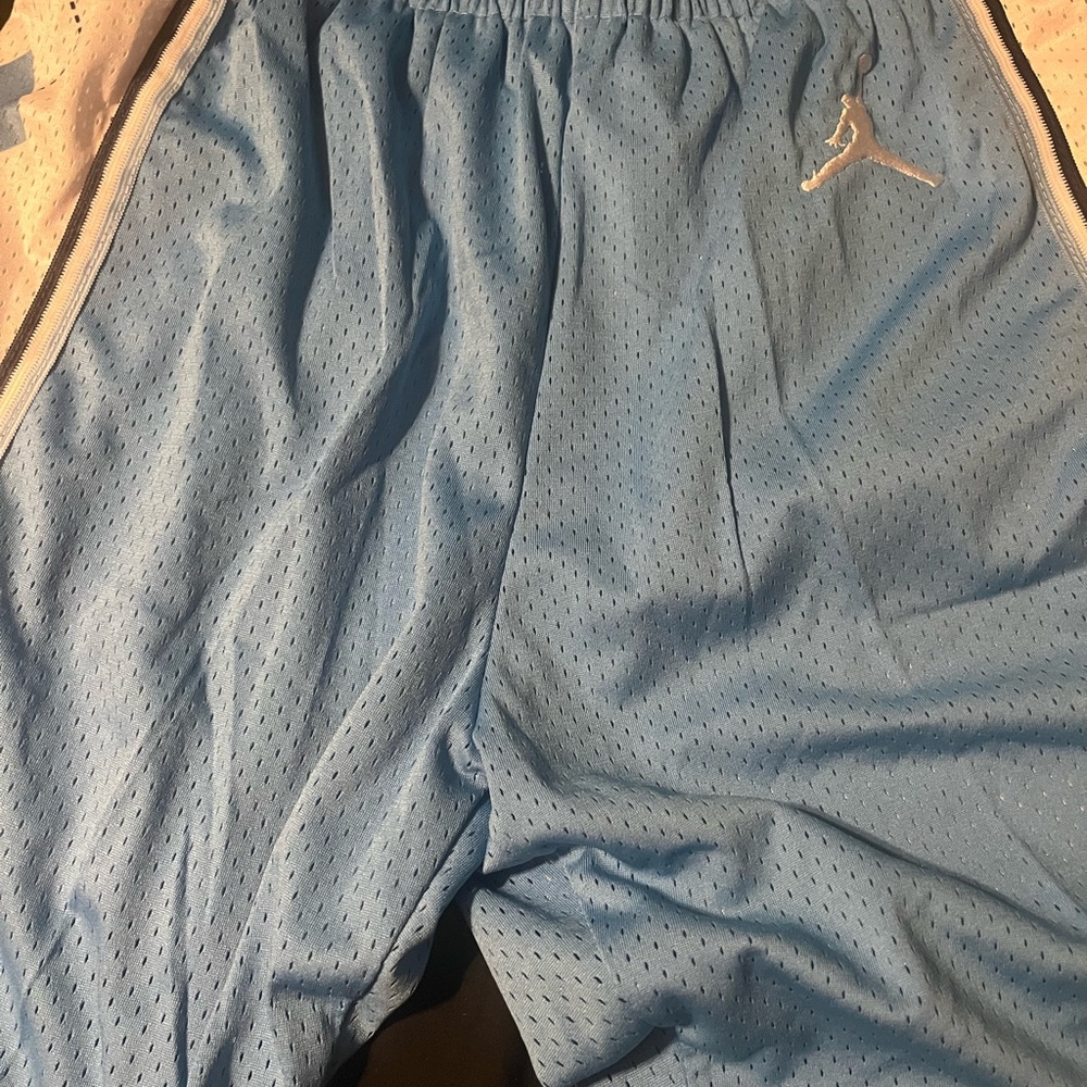 Vintage Jordan North Carolina Light Blue Athletic Shorts